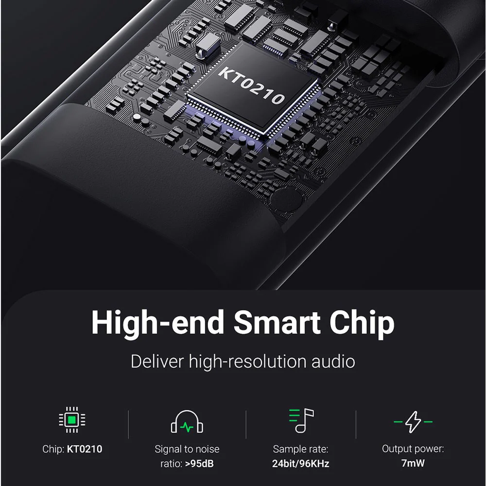 UGREEN CM477 USB 2.0 to 3.5mm Audio Adapter 25cm-Dark Gray - Image 3