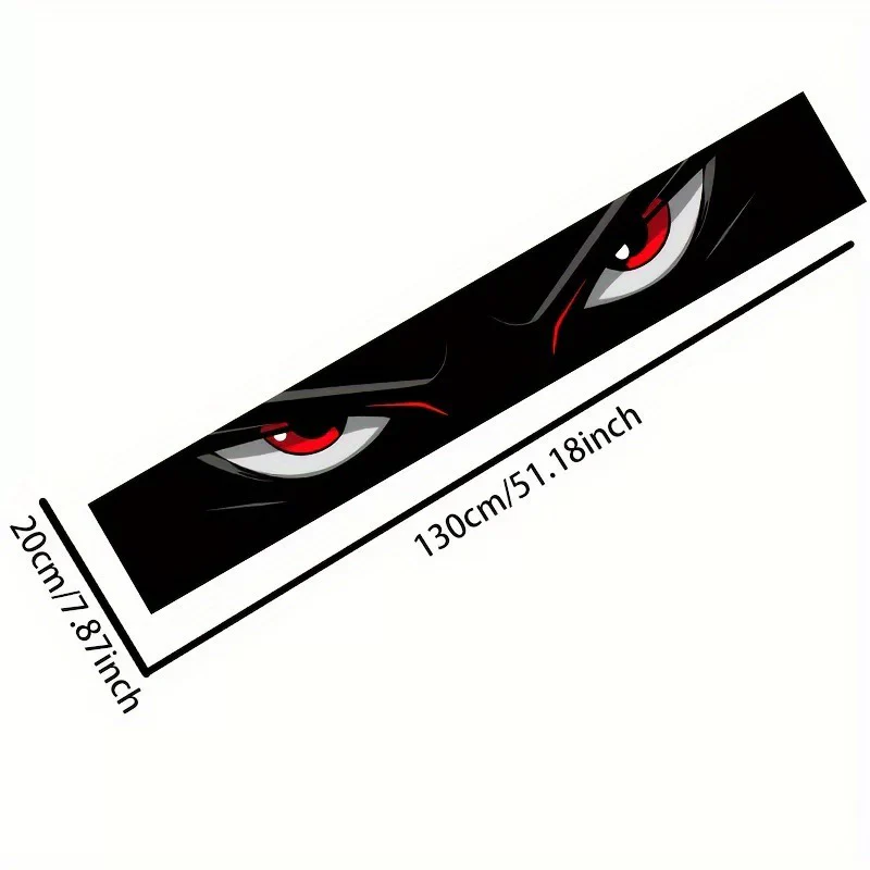 Universal Eye Decorative Sticker for Car Windshield (Pack of 2) - Image 3