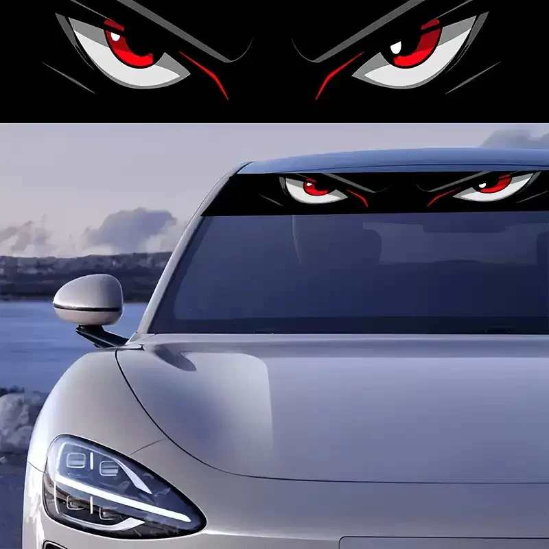 Universal Eye Decorative Sticker for Car Windshield (Pack of 2) - Image 4