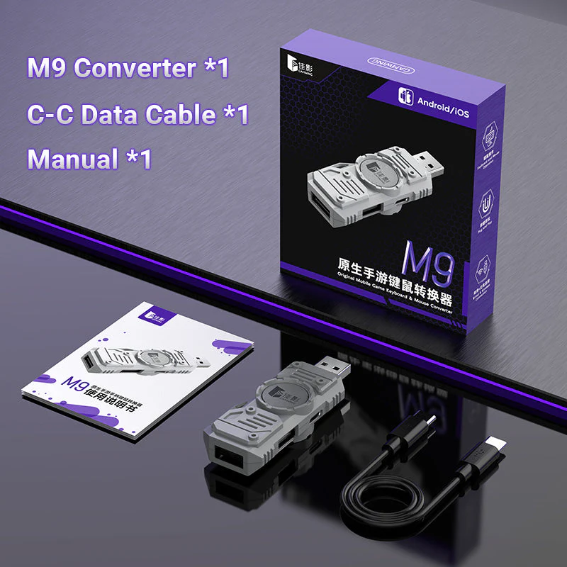 Universal For Android / IOS Mobile Phone Apple iPhone Game Tablet iPad - M9 Keyboard Mouse Adapter Converter - Image 13
