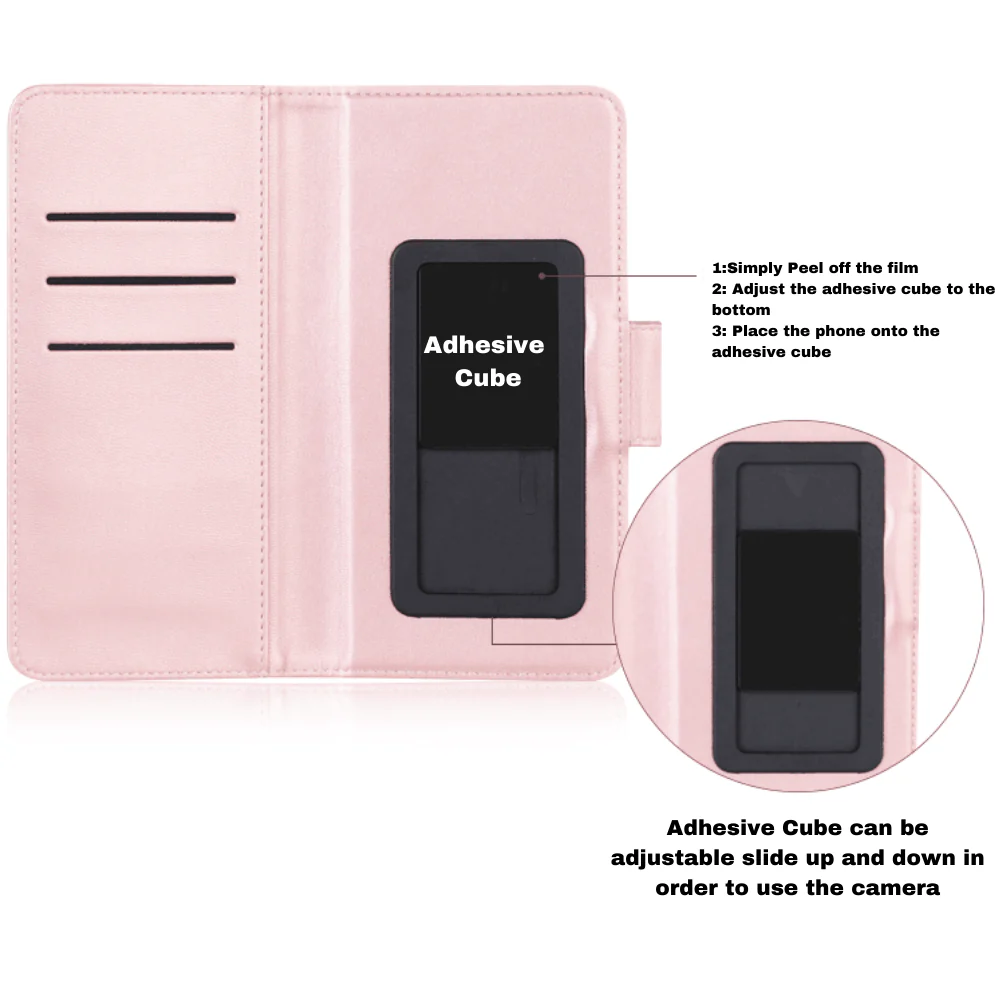Universal Hanman Adjustable Mobile Phone Premium Quality Flip Wallet Leather Case - Image 2