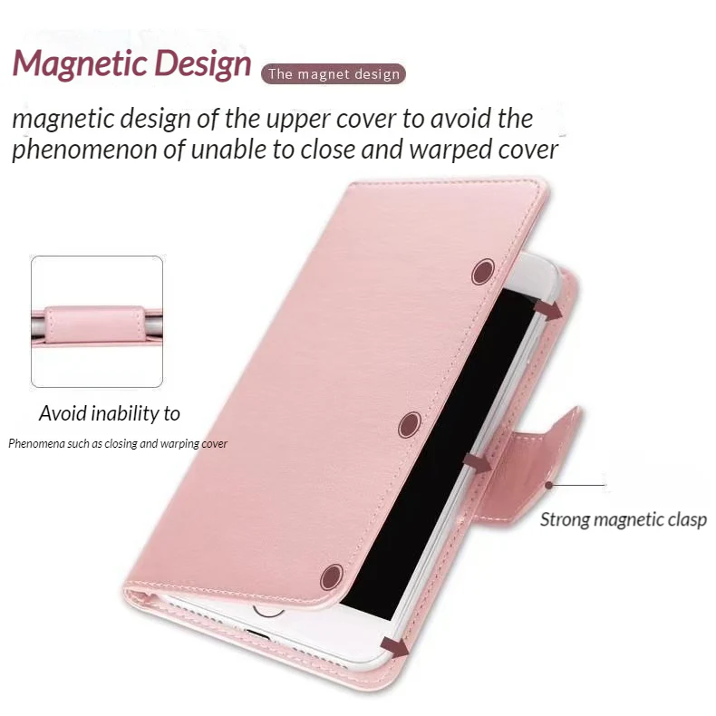 Universal Hanman Adjustable Mobile Phone Premium Quality Flip Wallet Leather Case - Image 3