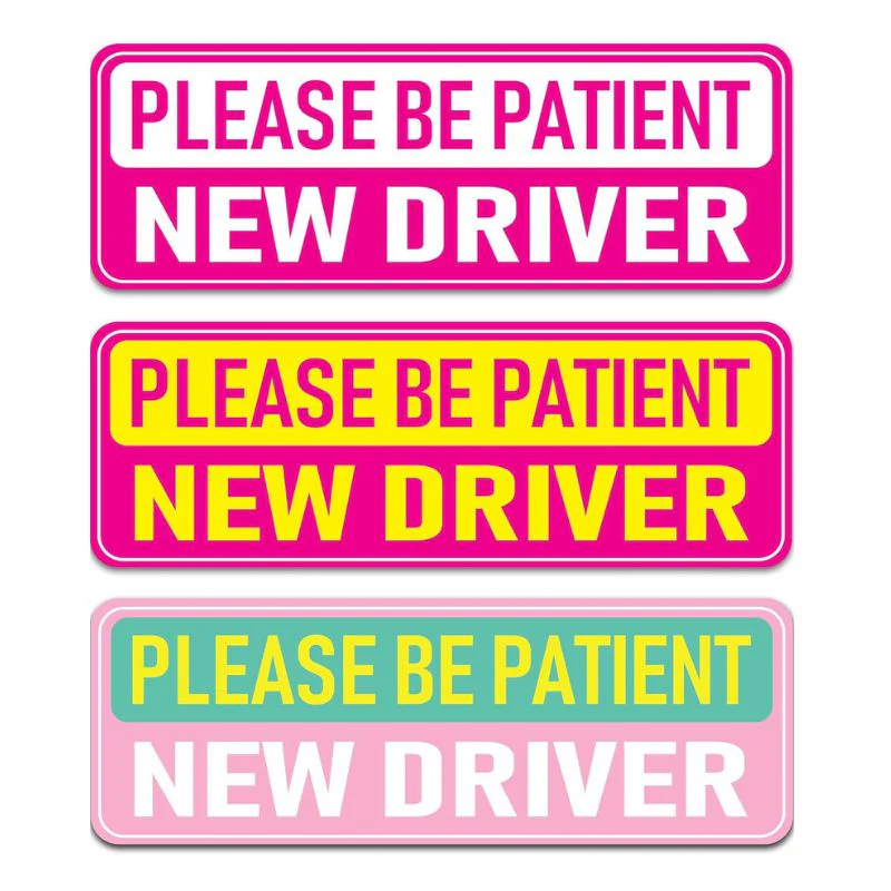 Universal Magnetic New Driver Car Sign – Removable & Reusable Safety Sticker for Vehicles (3 Pack) - Image 10