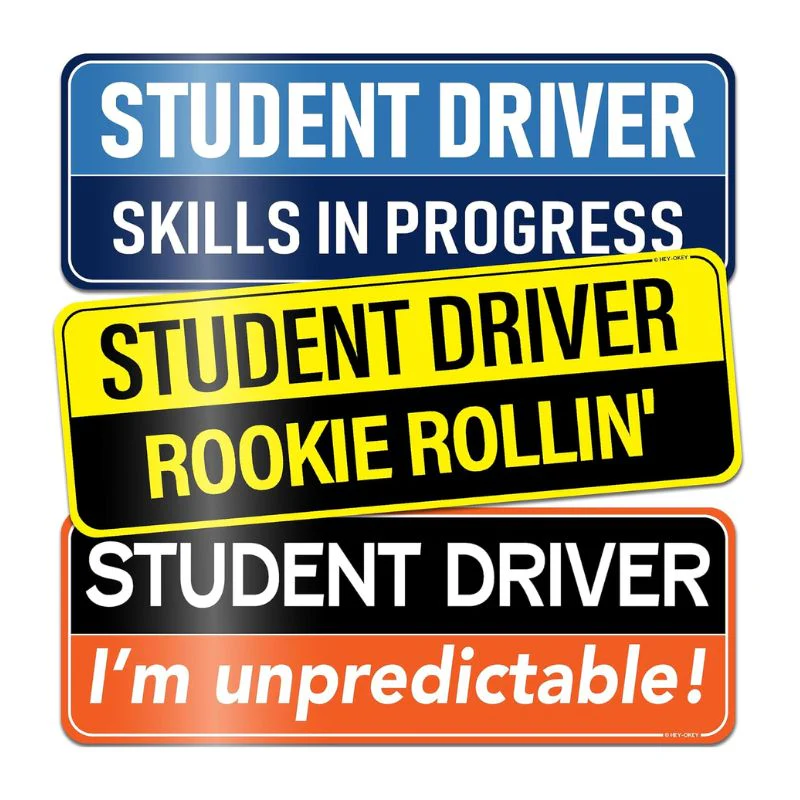 Universal Magnetic New Driver Car Sign – Removable & Reusable Safety Sticker for Vehicles (3 Pack) - Image 11