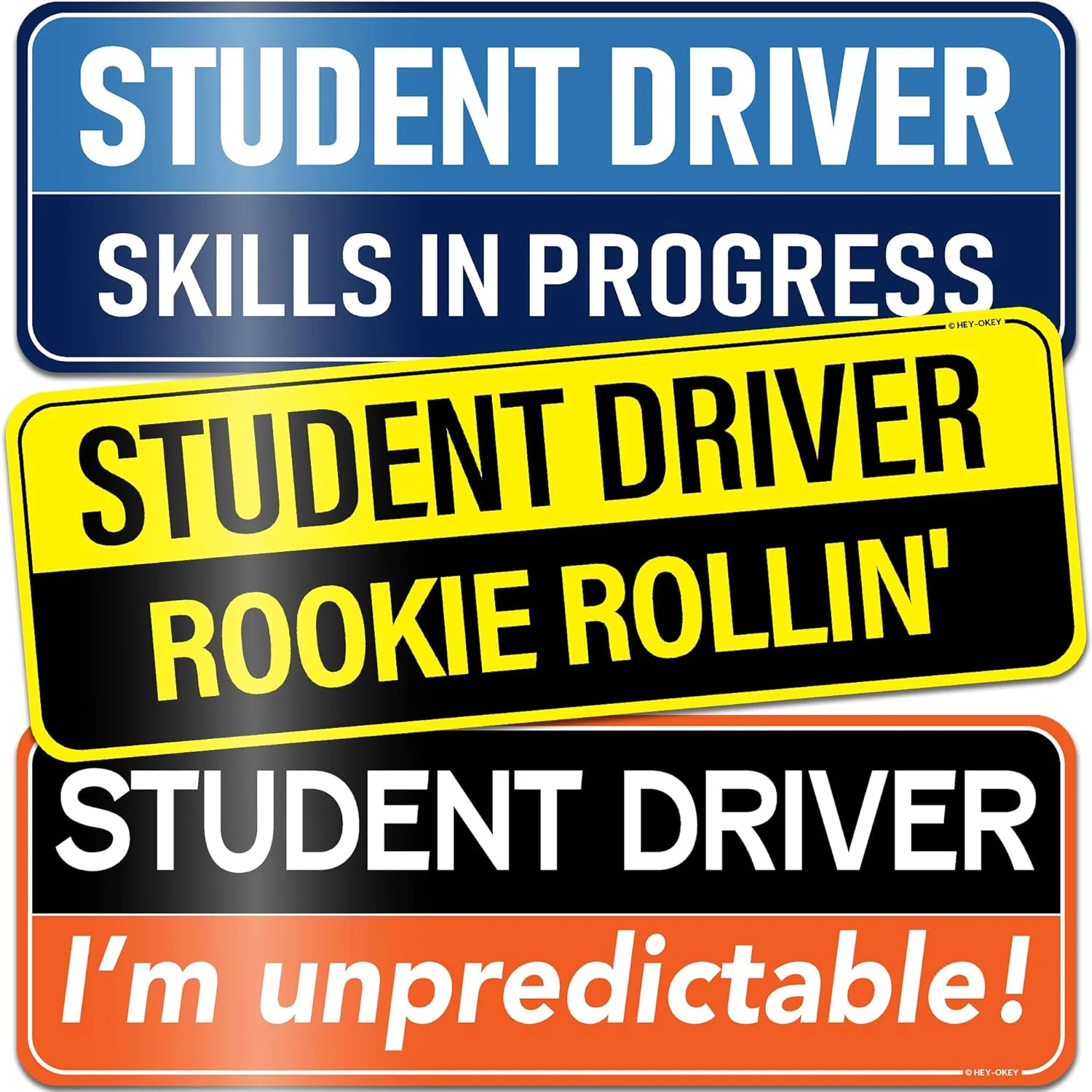 Universal Magnetic New Driver Car Sign – Removable & Reusable Safety Sticker for Vehicles (3 Pack) - Image 8