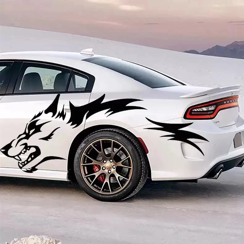 Universal Wolf Pattern Body Decal Sticker for Cars (1 Pair) - Image 2