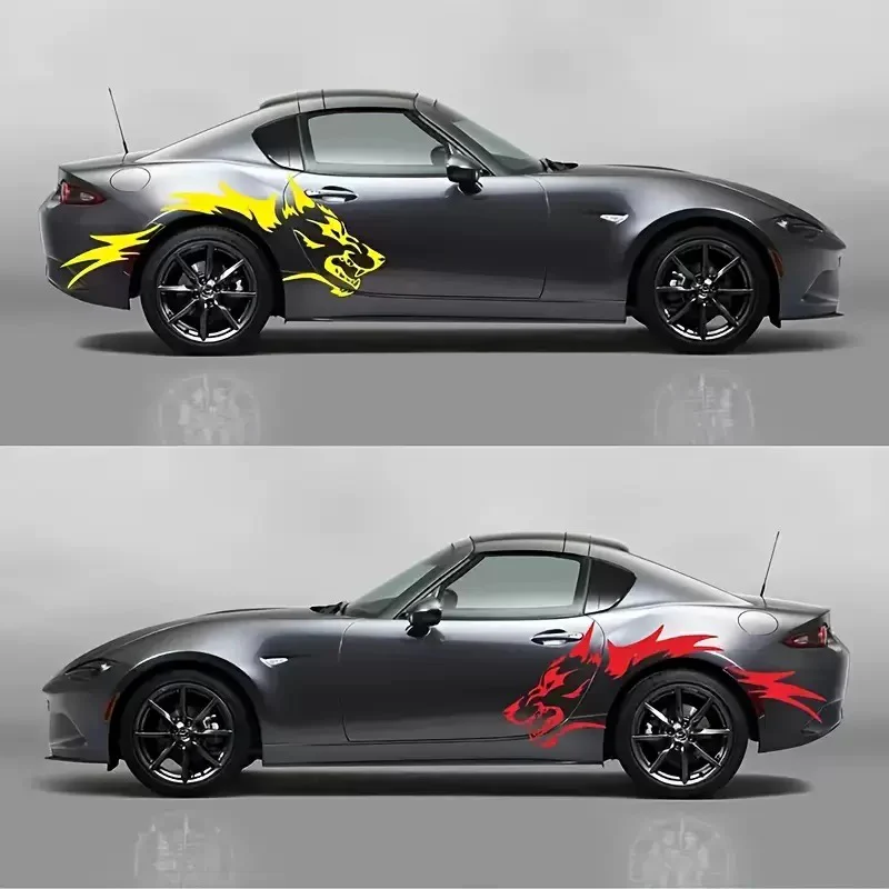 Universal Wolf Pattern Body Decal Sticker for Cars (1 Pair) - Image 5