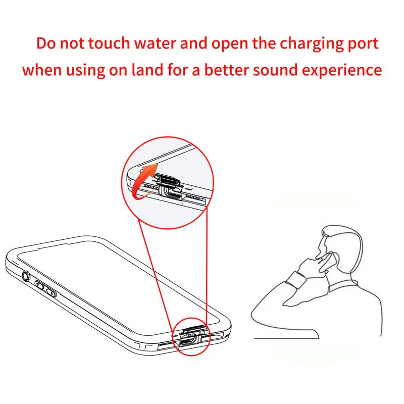 [Up to 6.1 inch] Redpepper Universal Waterproof Heavy Duty Lifeproof Phone Case - Image 11