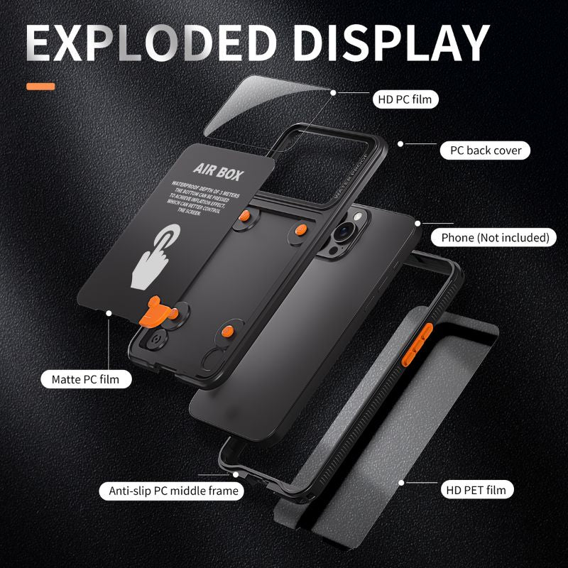 [Up to 6.1 inch] Redpepper Universal Waterproof Heavy Duty Lifeproof Phone Case - Image 3