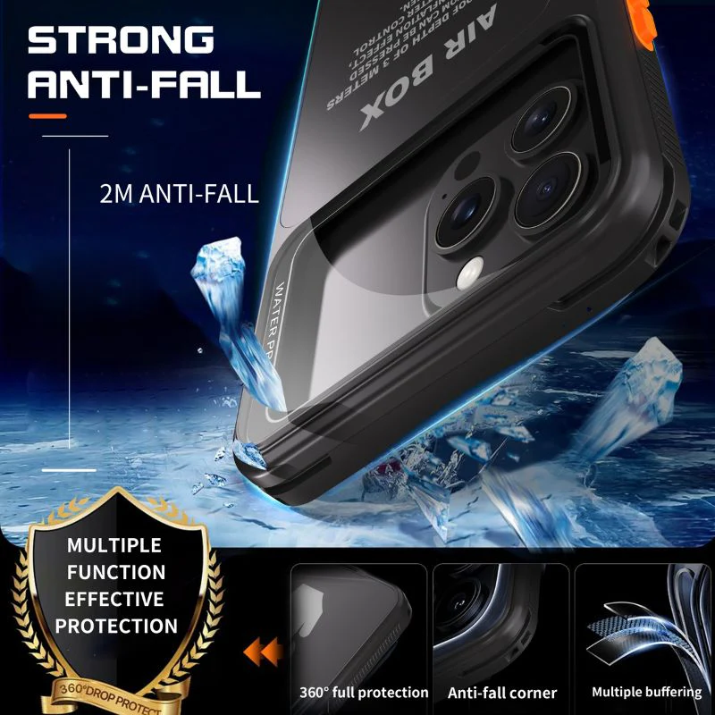 [Up to 6.1 inch] Redpepper Universal Waterproof Heavy Duty Lifeproof Phone Case - Image 5
