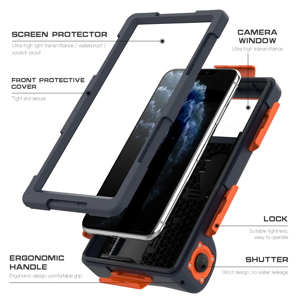 [Up to 6.9"] Redpepper Universal 15m Depth Diving Waterproof Phone Case - Image 18