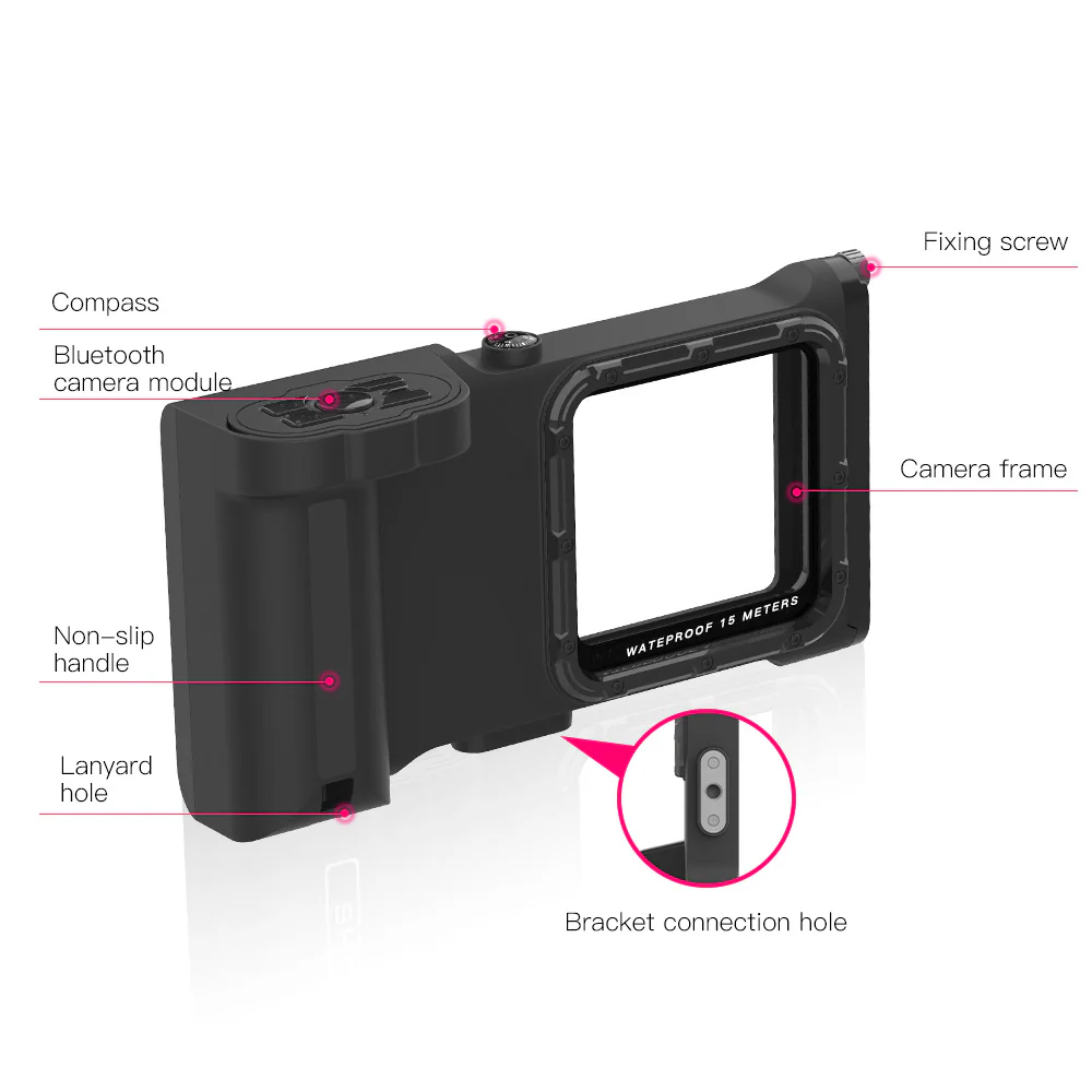 [Up to 6.9"] Redpepper Universal 15m Depth Diving Waterproof Phone Case - Image 21