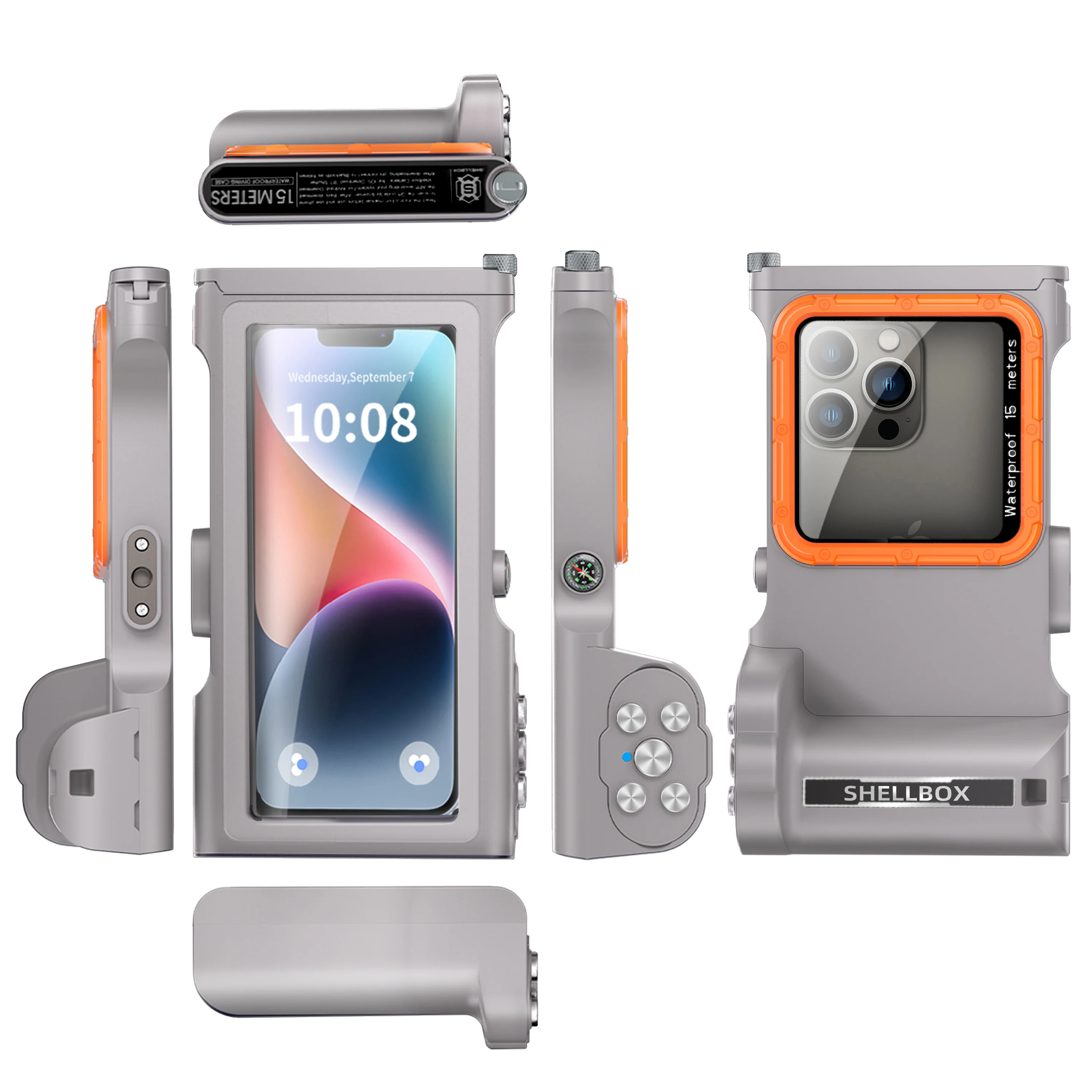 [Up to 6.9"][Upgraded Version] Redpepper Universal 15m Depth (3rd Gen) Pro Diving Waterproof Phone Case With Bluetooth - Image 3