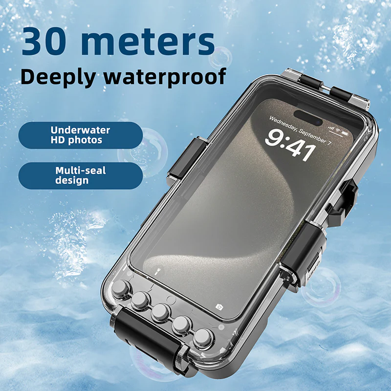[Upgrade Version Bluetooth Version][Diving IPX8 30M/98FT Waterproof] Universal iPhone - Redpepper Underwater Protective Lanyard Mobile Phone Case - Image 10