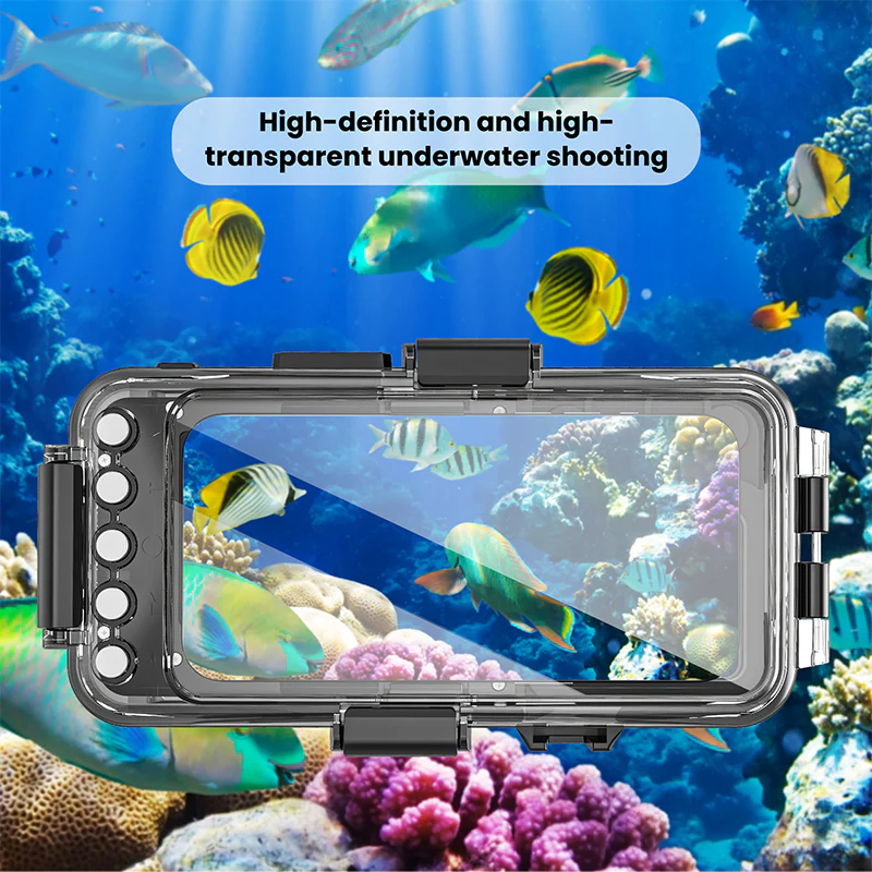 [Upgrade Version Bluetooth Version][Diving IPX8 30M/98FT Waterproof] Universal iPhone - Redpepper Underwater Protective Lanyard Mobile Phone Case - Image 12