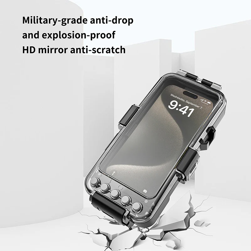[Upgrade Version Bluetooth Version][Diving IPX8 30M/98FT Waterproof] Universal iPhone - Redpepper Underwater Protective Lanyard Mobile Phone Case - Image 7