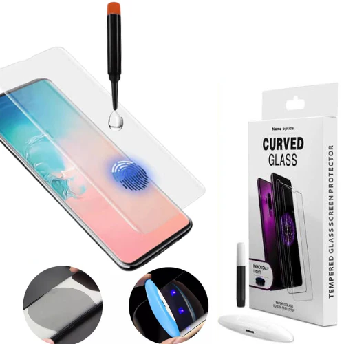 [UV Glue][HD] VIVO V27 & Pro - UV Full Covered Curved 9H Tempered Glass Screen Protective Protector - Image 2