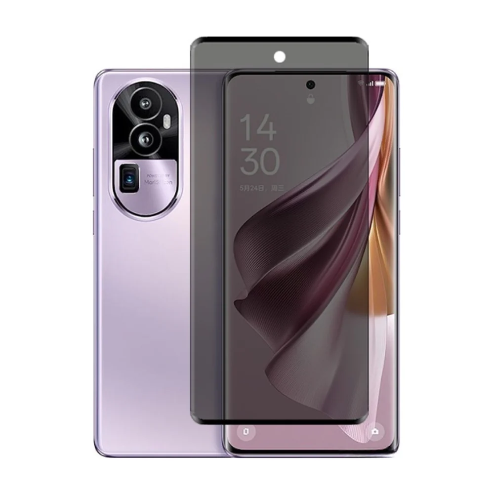 [UV Glue] [Privacy] OPPO Reno10 Pro+ (CPH2521) - UV Full Covered Curved Anti-Spy 9H Tempered Glass Screen Protective Protector - Image 2