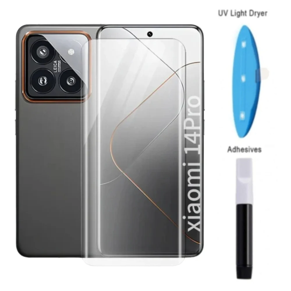 [UV Glue] XIAOMI Mi 14 Pro - Full Covered Tempered Glass Screen Protector
