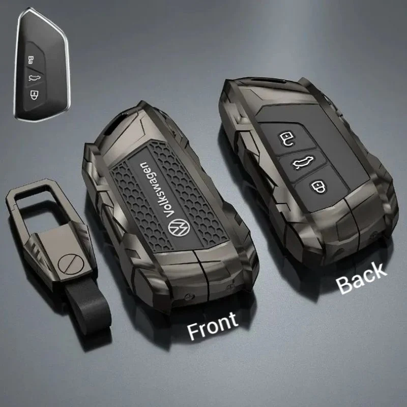 Volkswage Heavy-Duty Mecha Car Key Fob Case Cover For Golf 8, Golf 8 Pro, ID.3, ID.4 X, ID.6, Lamando L, Talagon, Tavendor, Teramont X - Image 6