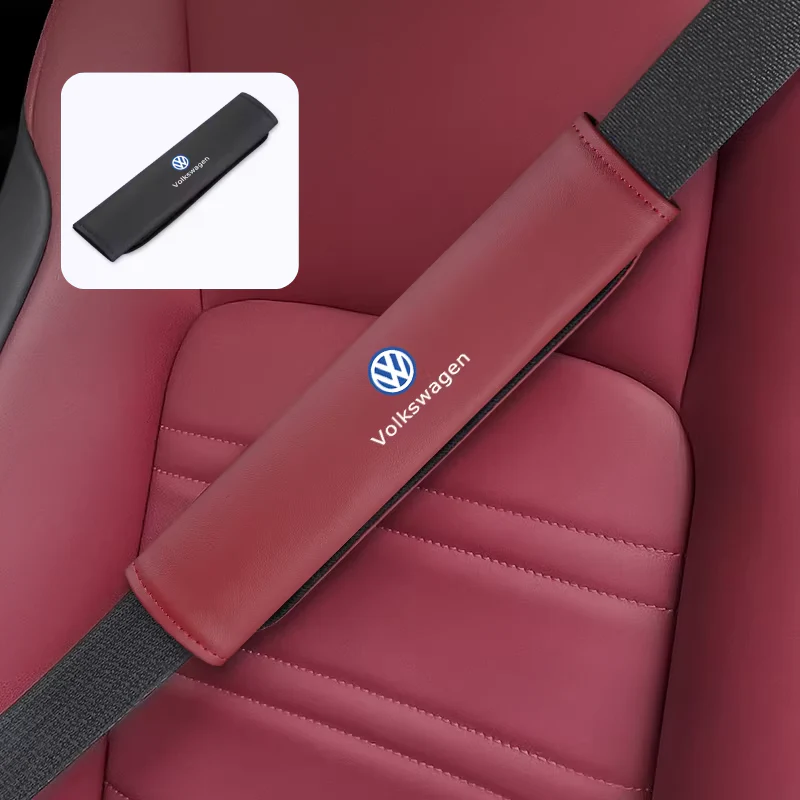 Volkswagen Car Seat Belt Shoulder Pads for Lavida, Bora, Sagitar, Magotan, Tiguan, T-Roc, Golf