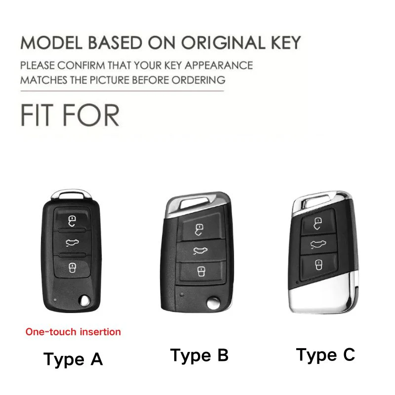 Volkswagen Handcrafted Genuine Leather Car Key Fob Case Cover For Passat, Golf, Magotan, Jetta, Tiguan - Image 9