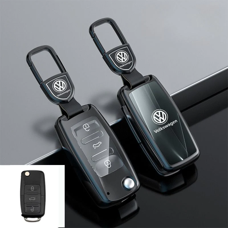 Volkswagen Zinc Alloy Car Key Fob Case Cover For Golf, ID.4, ID.6, Lavida, Sagitar, Viloran, Magotan, Lamando L, Tiguan, Tharu, Tayron, Gran Lavida, Talagon - Image 2