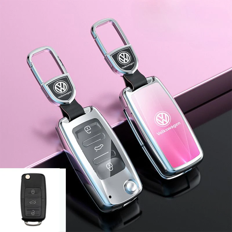 Volkswagen Zinc Alloy Car Key Fob Case Cover For Golf, ID.4, ID.6, Lavida, Sagitar, Viloran, Magotan, Lamando L, Tiguan, Tharu, Tayron, Gran Lavida, Talagon - Image 4