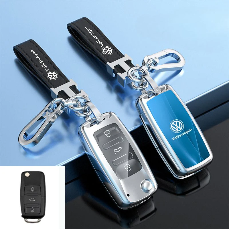 Volkswagen Zinc Alloy Car Key Fob Case Cover For Golf, ID.4, ID.6, Lavida, Sagitar, Viloran, Magotan, Lamando L, Tiguan, Tharu, Tayron, Gran Lavida, Talagon - Image 6