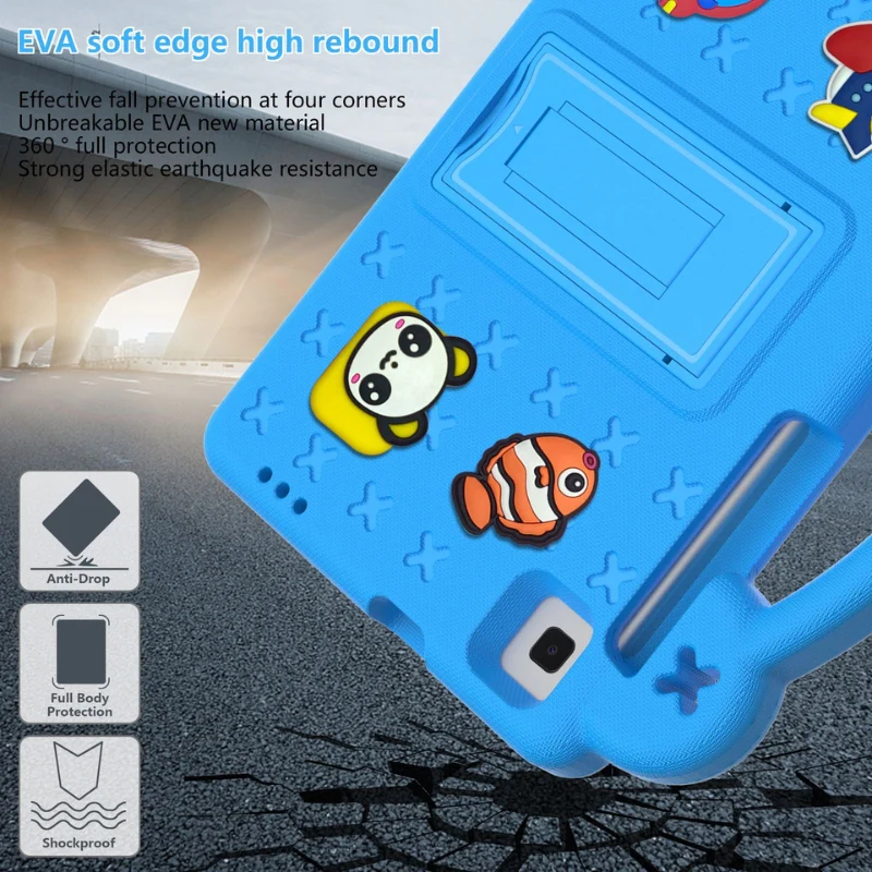 Lenovo Tab M10 HD Gen 2 10.1" inch 2020 (TB-X306X/TB-X306F) - Cartoon DIY Beibei Bear Hand Heavy Duty Series Case With Adjustable Stand - Image 14
