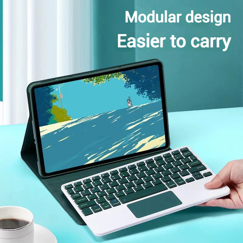 [With Backlight] Xiaomi Redmi Pad SE 11’’ 2023 Flip-cover Bluetooth Touchpad Keyboard Case - Image 11
