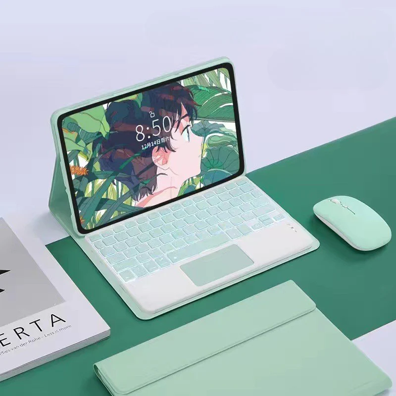 [With Backlight] Xiaomi Redmi Pad SE 11’’ 2023 Flip-cover Bluetooth Touchpad Keyboard Case - Image 5