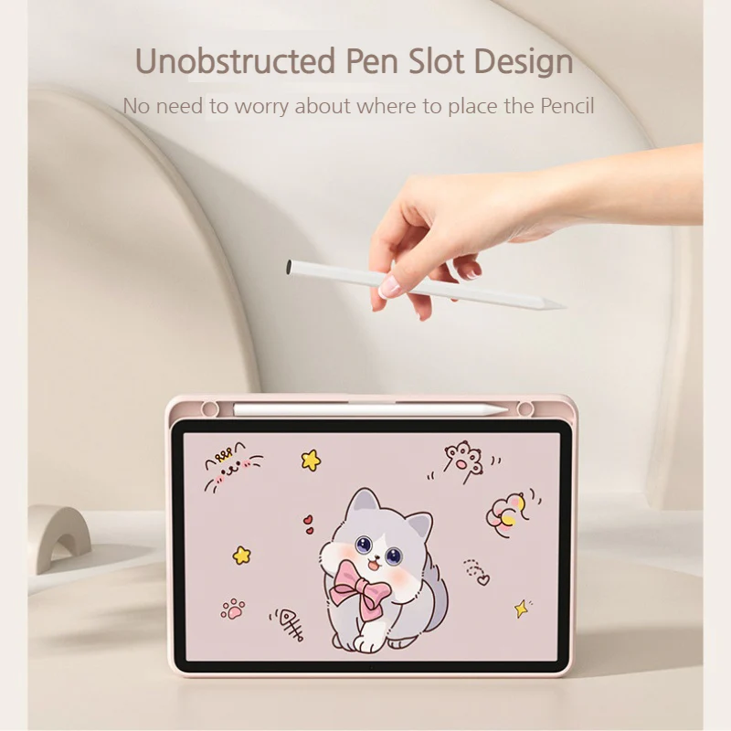 [With Backlit] Apple iPad Pro 11-inch M4/M5 (2024/2025) - Cartoon Rotation Magnetic Adsorption Keyboard Case - Image 9
