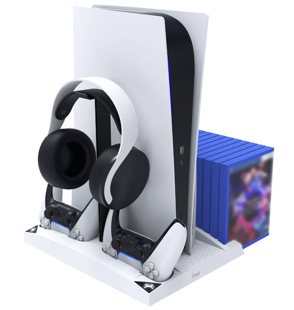 [With Built-in Dual Fan] Sony PlayStation 5 PS5 Multifunctional Charging Dock With Game Storage Station Stand - Image 5