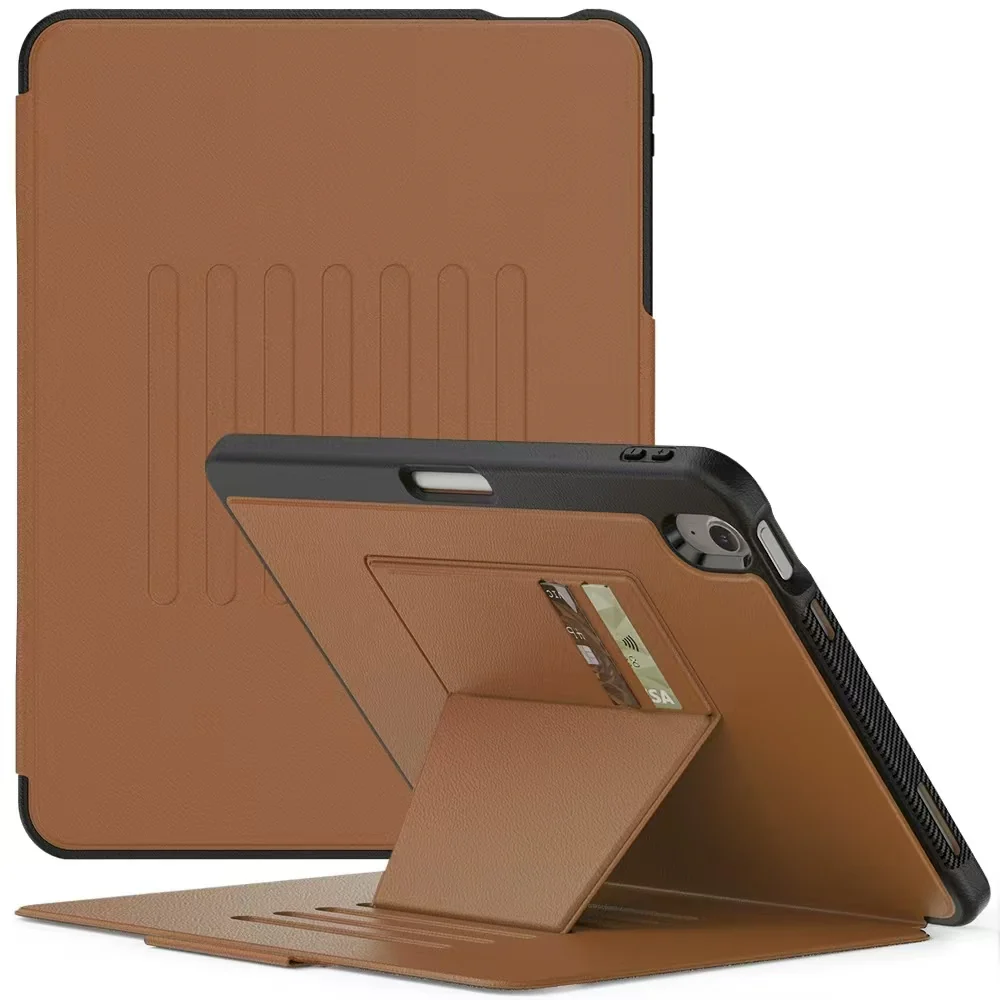[With Card Slot] Apple iPad Air 13-inch M2/M3/M4 (2024/2025/2026) Stand Full-protection Shockproof Case With Pen Slot - Image 13