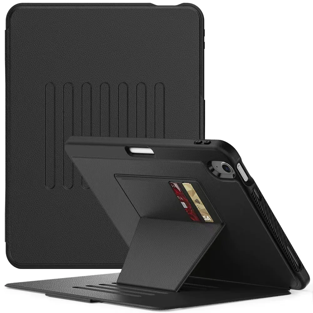 [With Card Slot] Apple iPad Air 13-inch M2/M3/M4 (2024/2025/2026) Stand Full-protection Shockproof Case With Pen Slot - Image 14