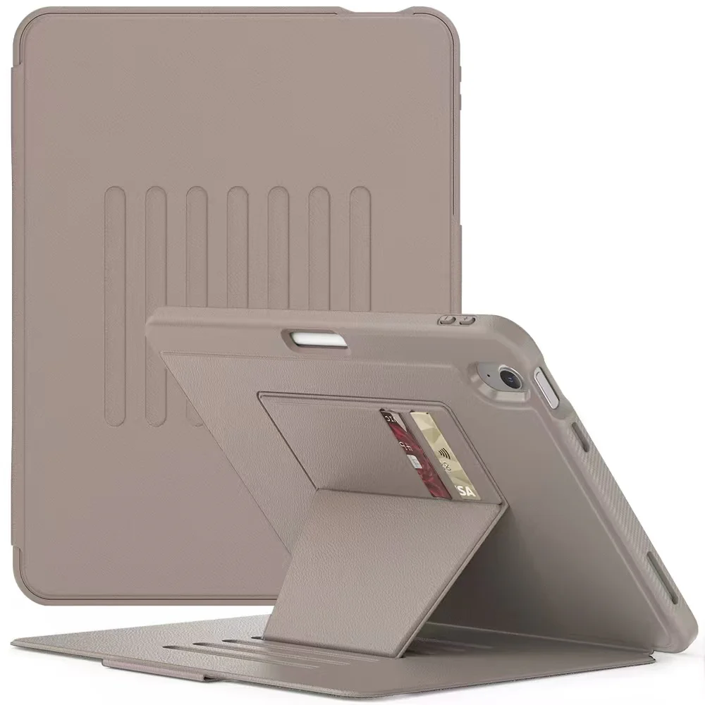 [With Card Slot] Apple iPad Air 13-inch M2/M3/M4 (2024/2025/2026) Stand Full-protection Shockproof Case With Pen Slot - Image 15