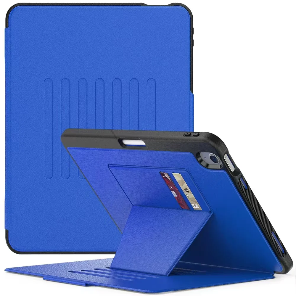 [With Card Slot] Apple iPad Air 13-inch M2/M3/M4 (2024/2025/2026) Stand Full-protection Shockproof Case With Pen Slot - Image 16