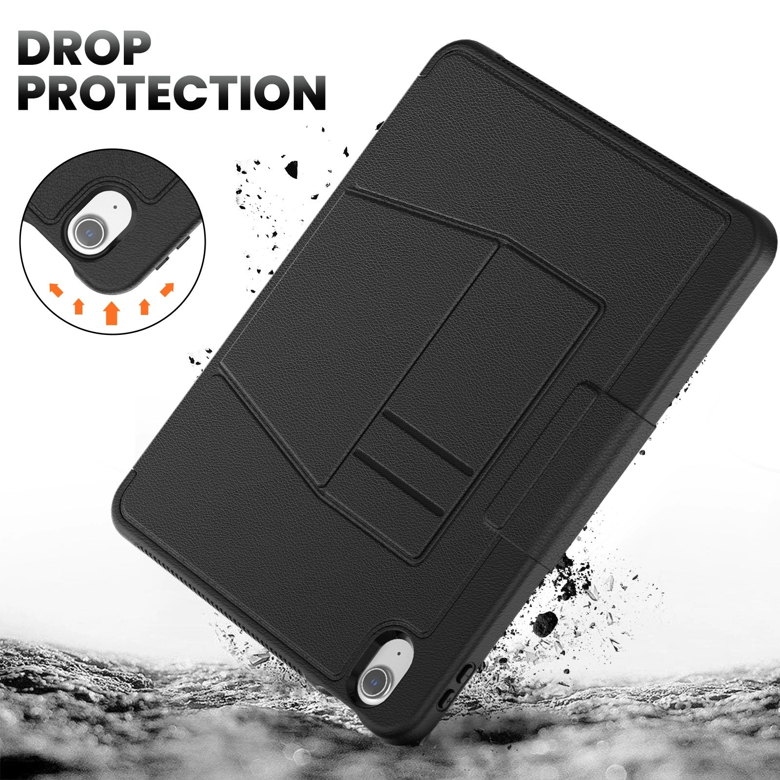[With Card Slot] Apple iPad Air 13-inch M2/M3/M4 (2024/2025/2026) Stand Full-protection Shockproof Case With Pen Slot - Image 5
