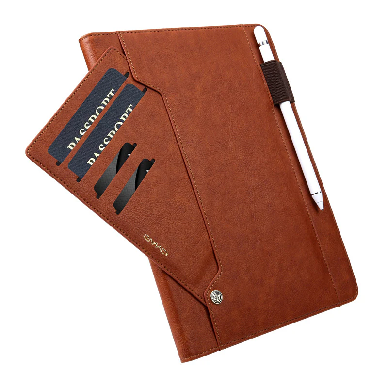 [With Card Slot] Apple iPad Air 4/5 10.9'' 4/5th Gen (2020/2022) Premium Minimalist Flip Leather Wallet Case - Image 6