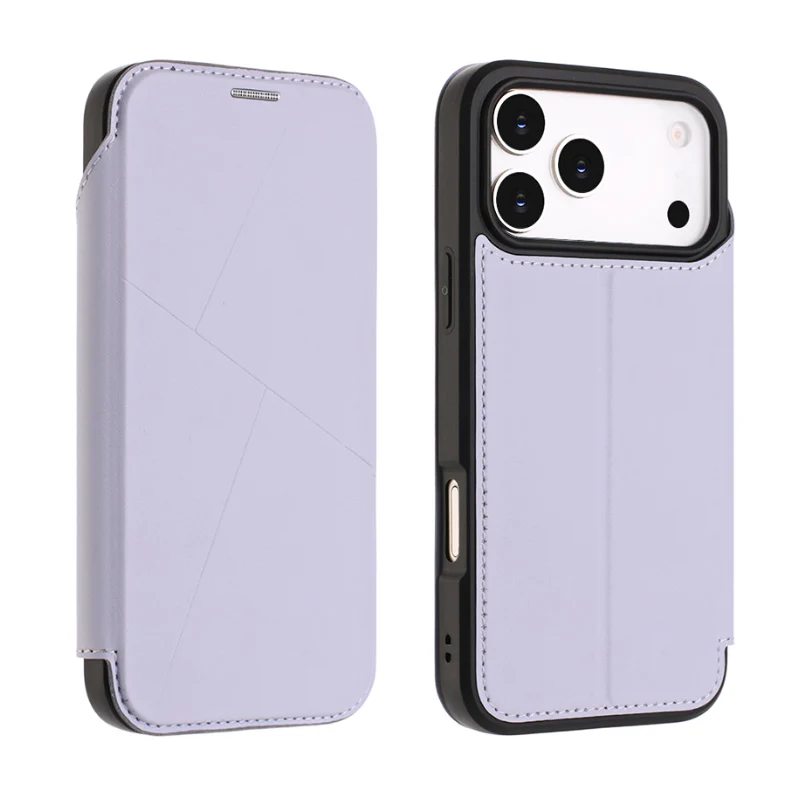 [With Card Slot] Apple iPhone 15/Pro/Pro Max/Plus Minimalist Business Flip PU Leather Case