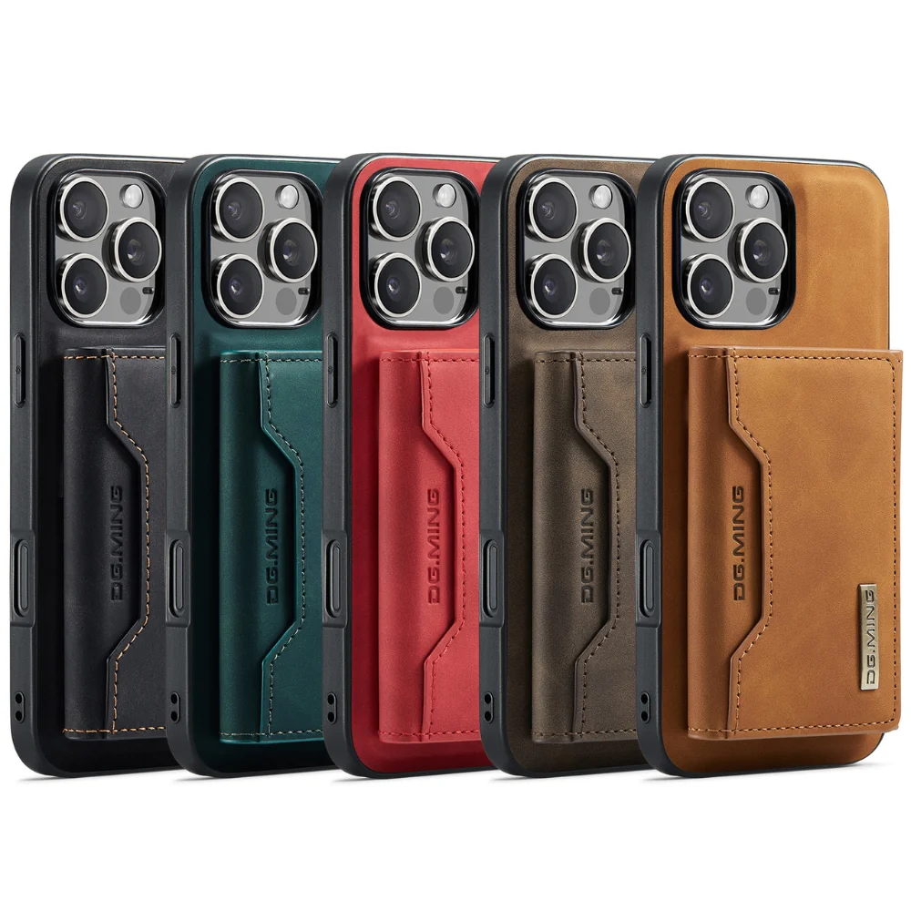 [With Card Slot] Apple iPhone 16/Plus/Pro/Max - 2 in 1 Detachable Leather Wallet Case - Image 2