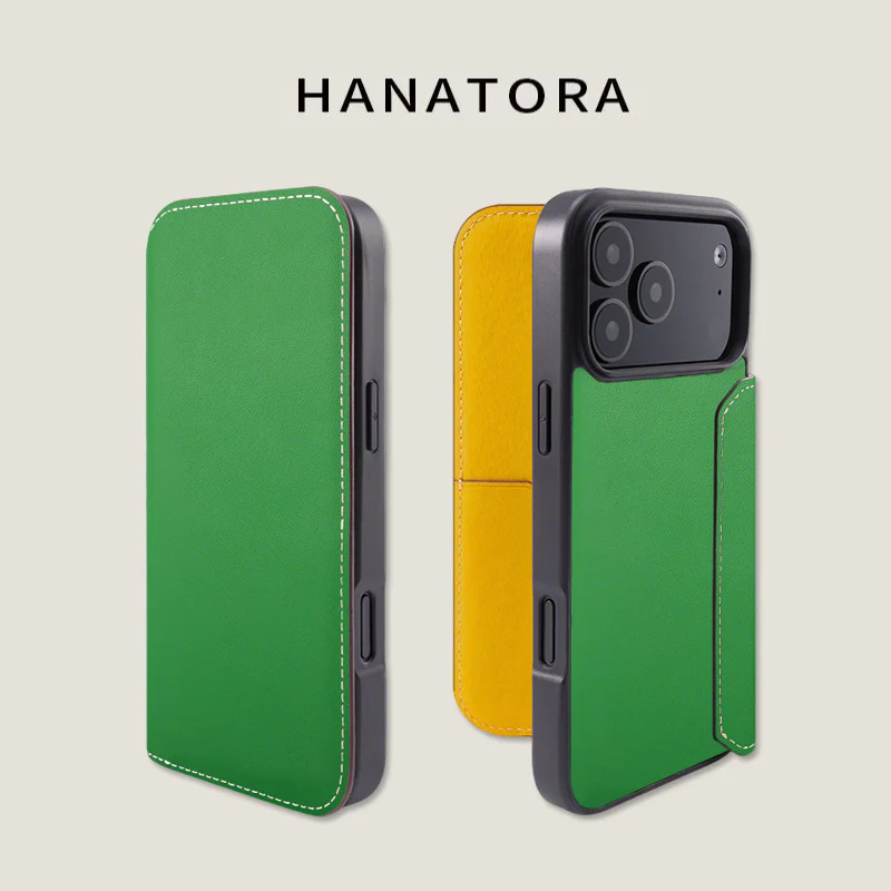 [With Card Slot] Apple iPhone 17/Air/Pro/Max - HANATORA Business Drop Proof Genuine Leather Flip Wallet Series Case - Image 12
