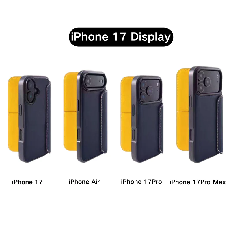 [With Card Slot] Apple iPhone 17/Air/Pro/Max - HANATORA Business Drop Proof Genuine Leather Flip Wallet Series Case - Image 5