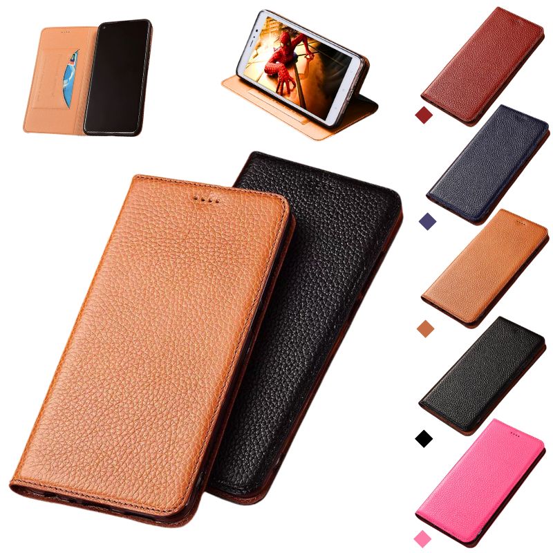 [With Card Slot] Asus Zenfone 7 - Full Cover Shockproof Flip Genuine Leather Series Soft Case - Image 6