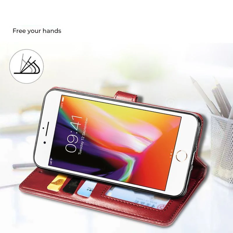 [With Card Slot] Asus Zenfone 7 - Business PU Leather Flip Case Essentials Series Case - Image 3