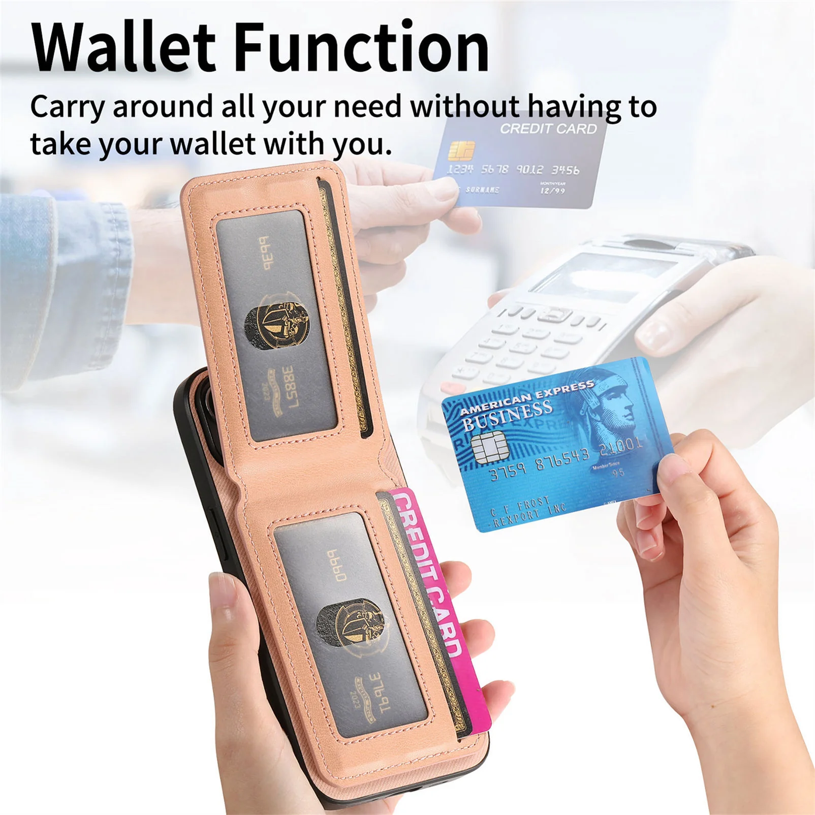 [With Card Slot][Built-in Holder] Motorola Moto Edge 70 Fusion - Shockproof Wallet Series Case - Image 10