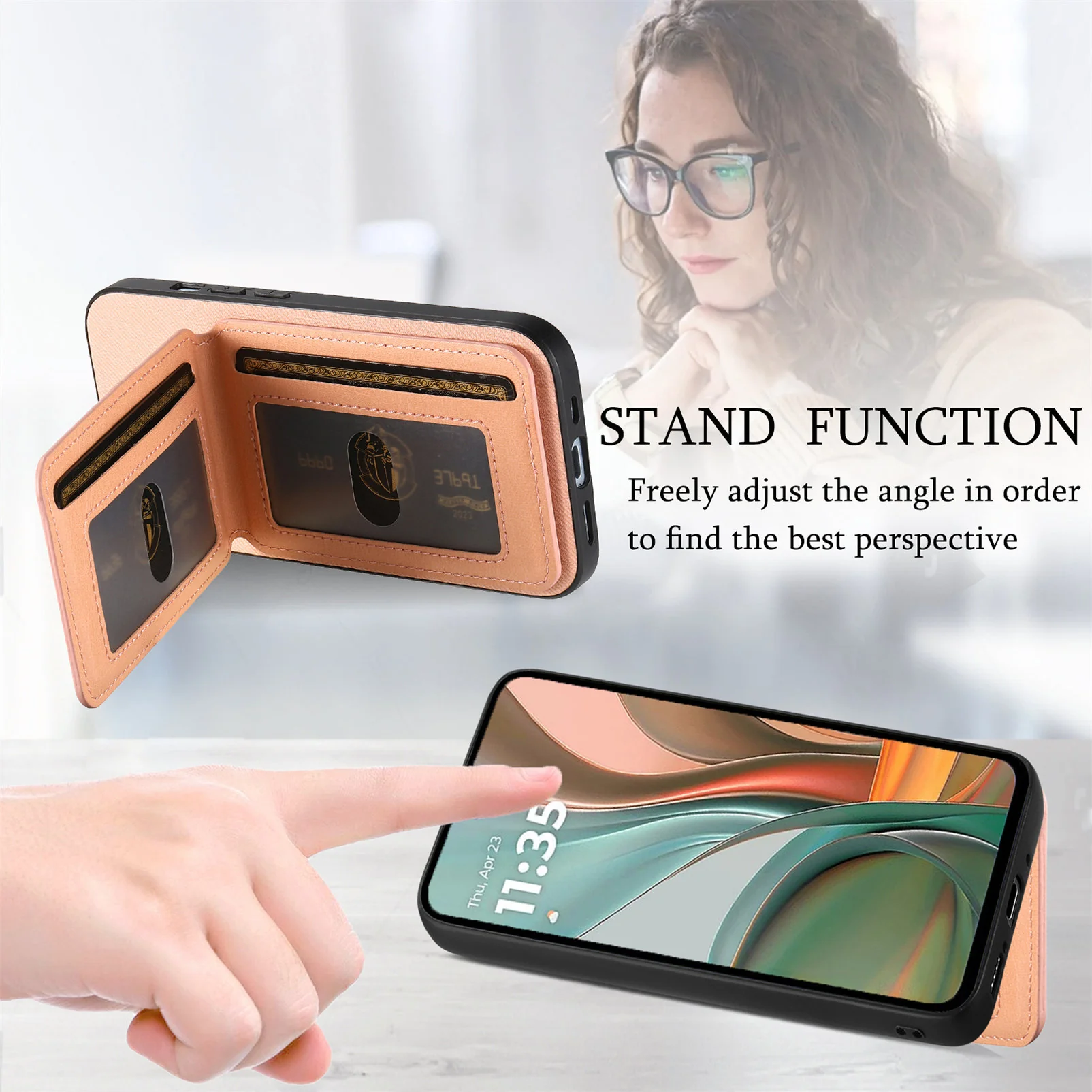 [With Card Slot][Built-in Holder] Motorola Moto Edge 70 Fusion - Shockproof Wallet Series Case - Image 8