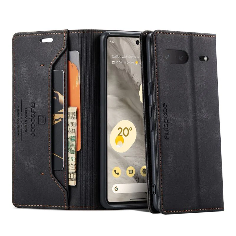 [With Card Slot] Google Pixel 7 & Pro - Shockproof Leather Flip Wallet Series Case - Image 11
