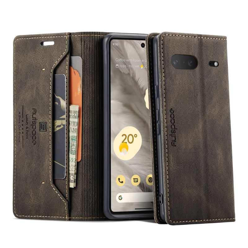 [With Card Slot] Google Pixel 7 & Pro - Shockproof Leather Flip Wallet Series Case - Image 13